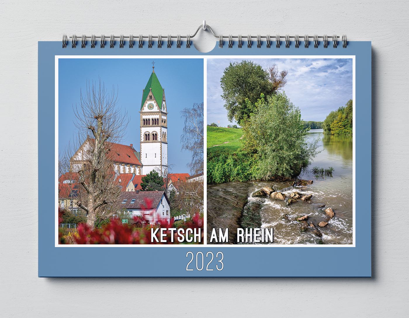 Ketsch am Rhein Kalender 2023