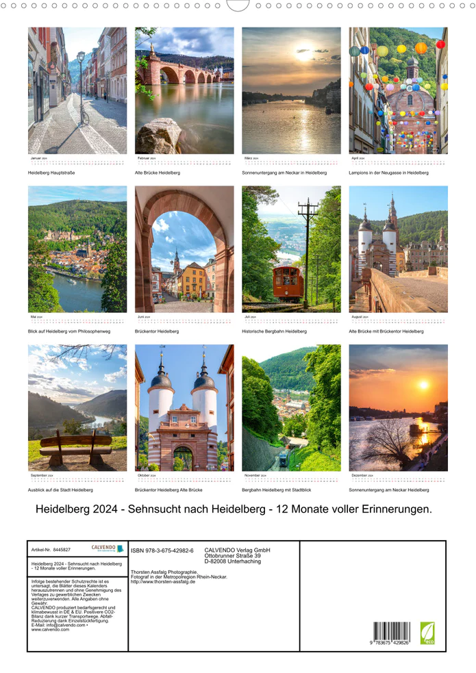Heidelberg Kalender 2024 - 2