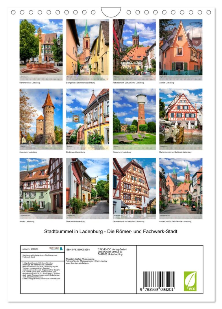 Stadtbummel in Ladenburg - Kalender 2027-2